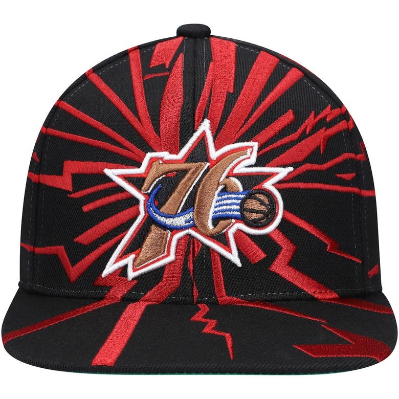 Men's Mitchell & Ness Black Philadelphia 76ers Hardwood Classics