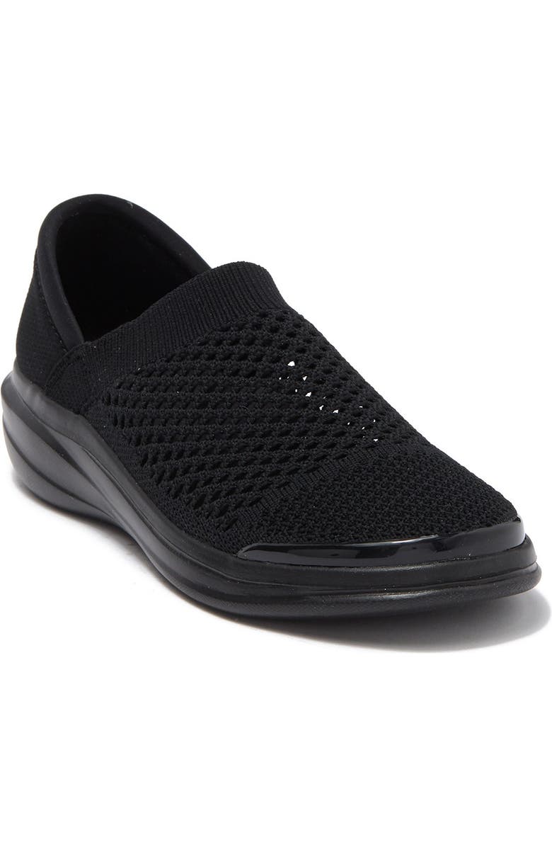 BZees Charlie Knit Slip-On Shoe, Main, color, Black