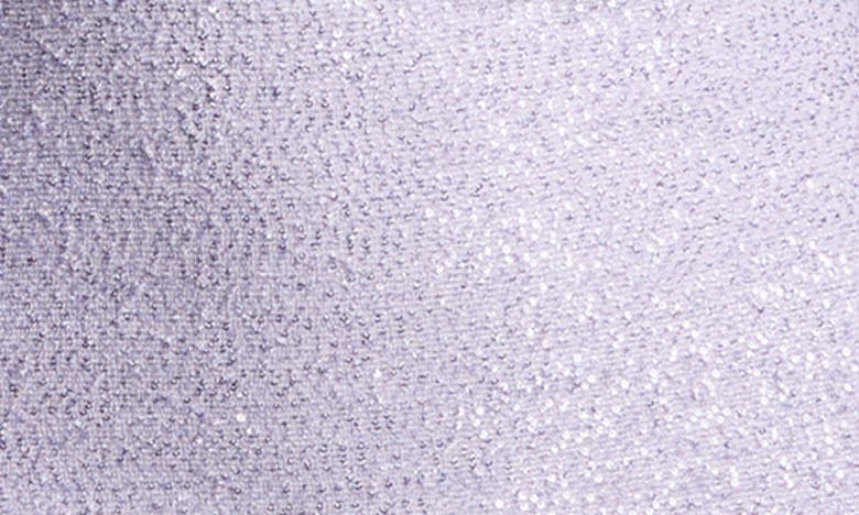 St John Sequin Knit Long Sleeve Dress In Dusty Lavender