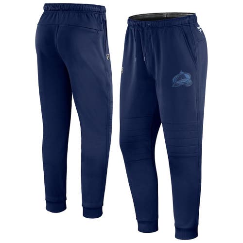 Men's Fanatics Branded Navy Colorado Avalanche Authentic Pro Travel and Training Sweatpants Men's Fanatics Branded Navy Colorado Avalanche Authentic Pro Travel and Training Sweatpants