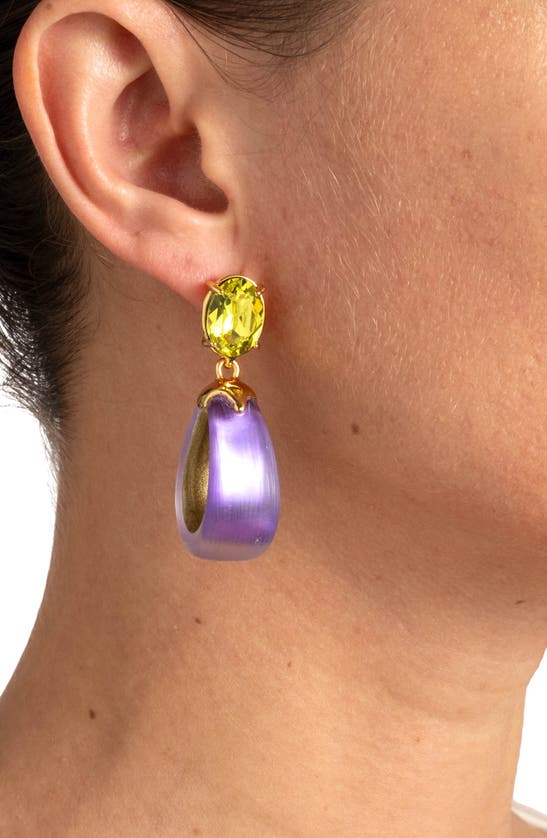 Shop Alexis Bittar Bonbon Crystal Lucite® Teardrop Earrings In Amethyst