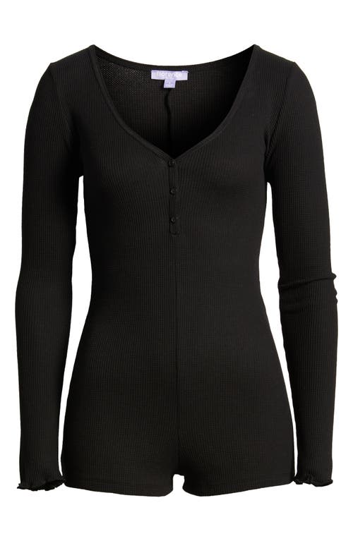 Florence By Mills Long Sleeve Romper In Black