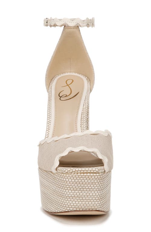 Sam Edelman Kori 2 Womens Adjustable Peep Toe Block Heel In Natural