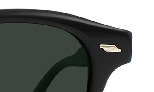 Raen Kostin Round Polarized Square Sunglasses In Recycled Black/green Polar