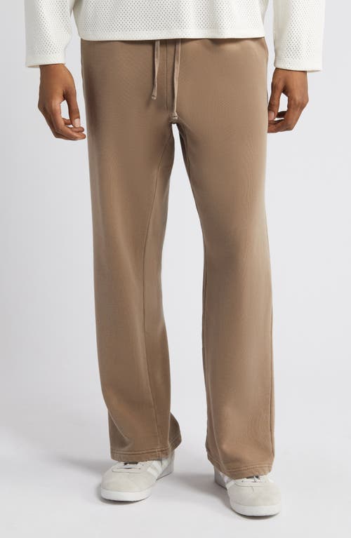 Core Cotton Straight Leg Sweatpants in Vintage Brown
