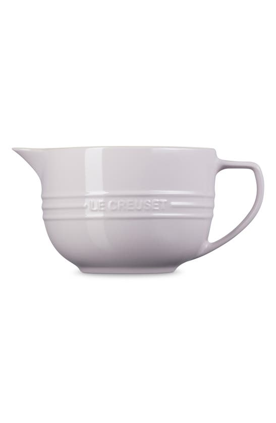 Shop Le Creuset Signature Stoneware Batter Bowl In Shallot