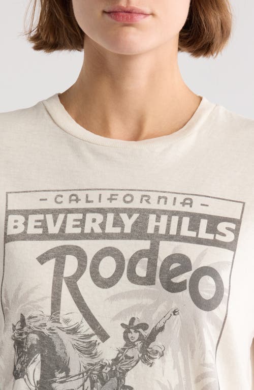 Shop Re/done Rodeo Drive Cotton Graphic T-shirt In Vintage White