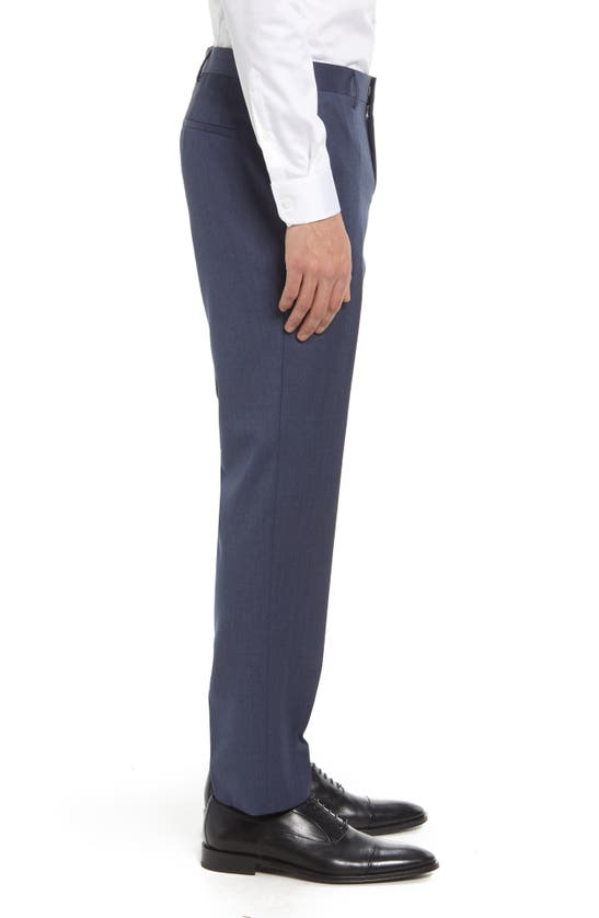 Shop Hugo Boss Boss Genius Slim Fit Wool Suit Pants In Open Blue
