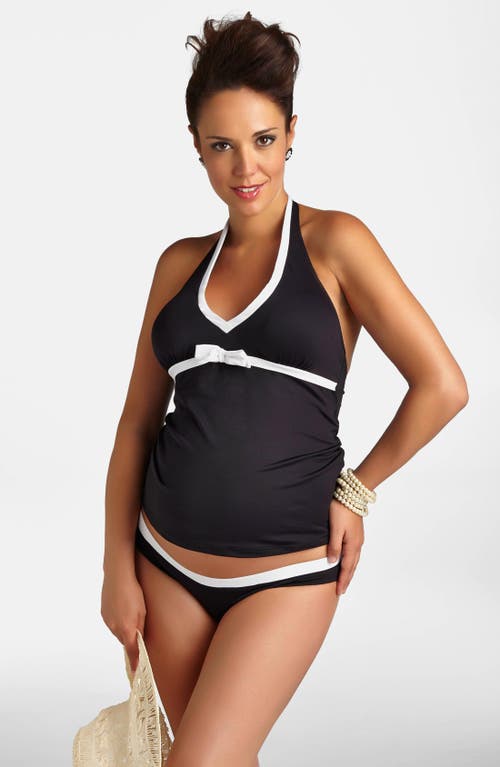 Maternity Tankini Swimsuit in Black