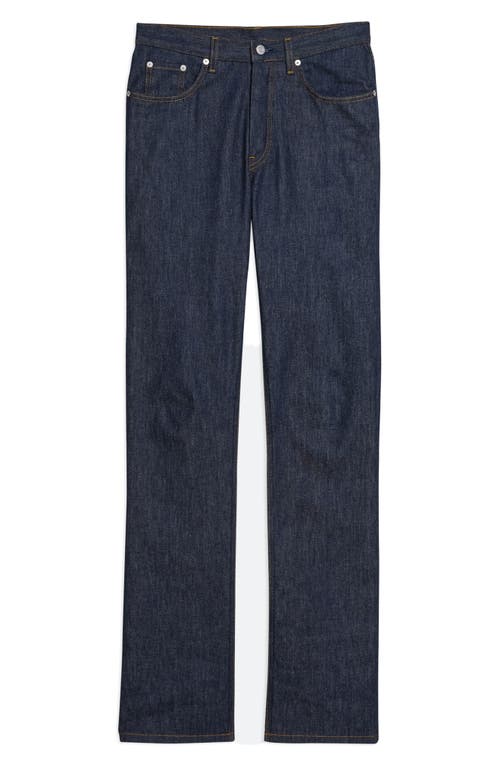 Helmut Lang High Waist Slim Jeans In Raw Indigo