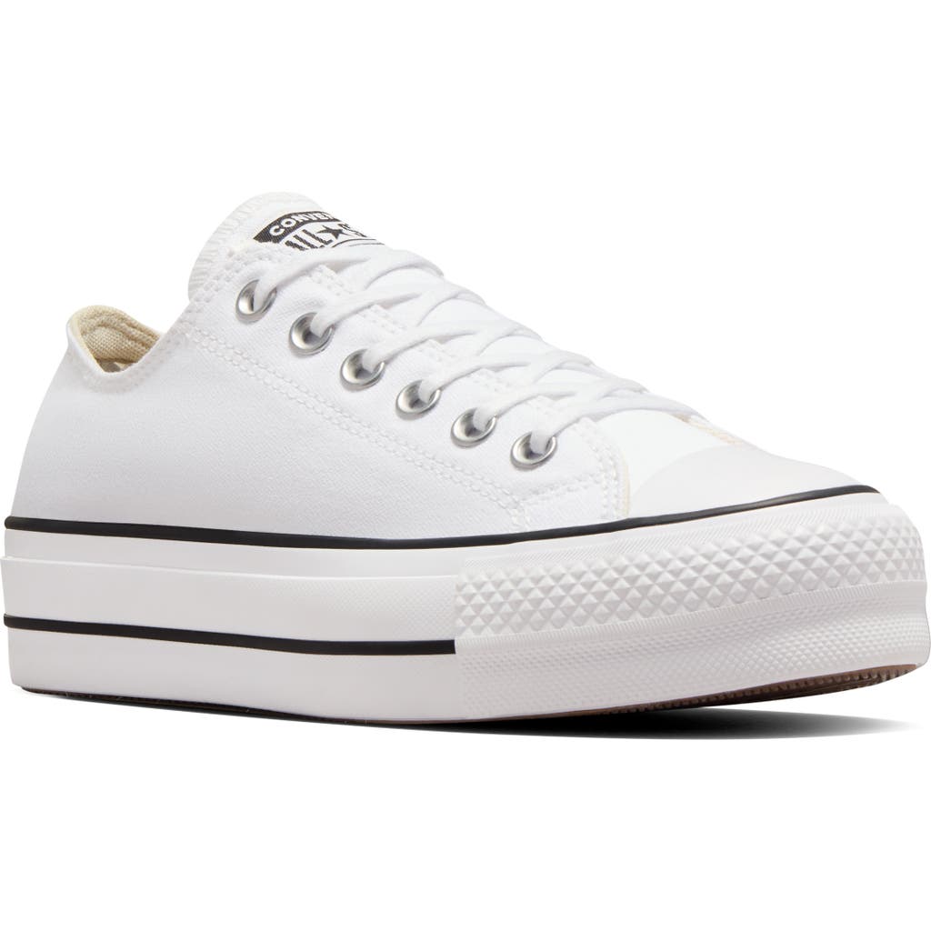 Converse Chuck Taylor® All Star® Lift Low Top Sneaker In White/black/white