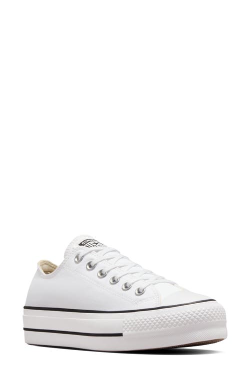 Shop Converse Chuck Taylor® All Star® Lift Low Top Sneaker In White/black/white