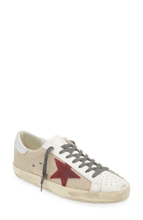 Golden Goose Super-Star Sneaker Beige/White/Pome/Slvr at Nordstrom,