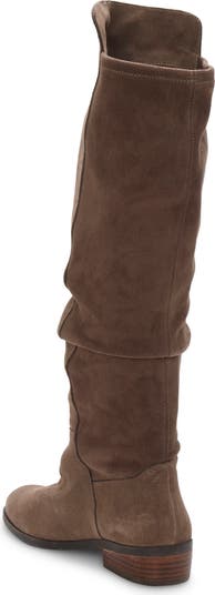 Lucky brand over hot sale the knee suede boots