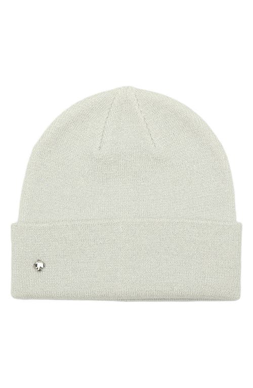 Kate Spade New York Metallic Beanie In Silver