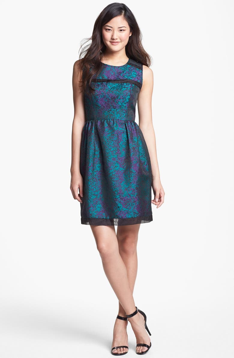 Ivy & Blu Brocade Fit & Flare Dress | Nordstrom
