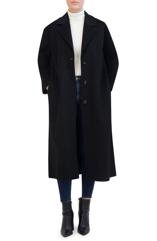 Shop Rebecca Minkoff Relaxed Double Face Coat In Black