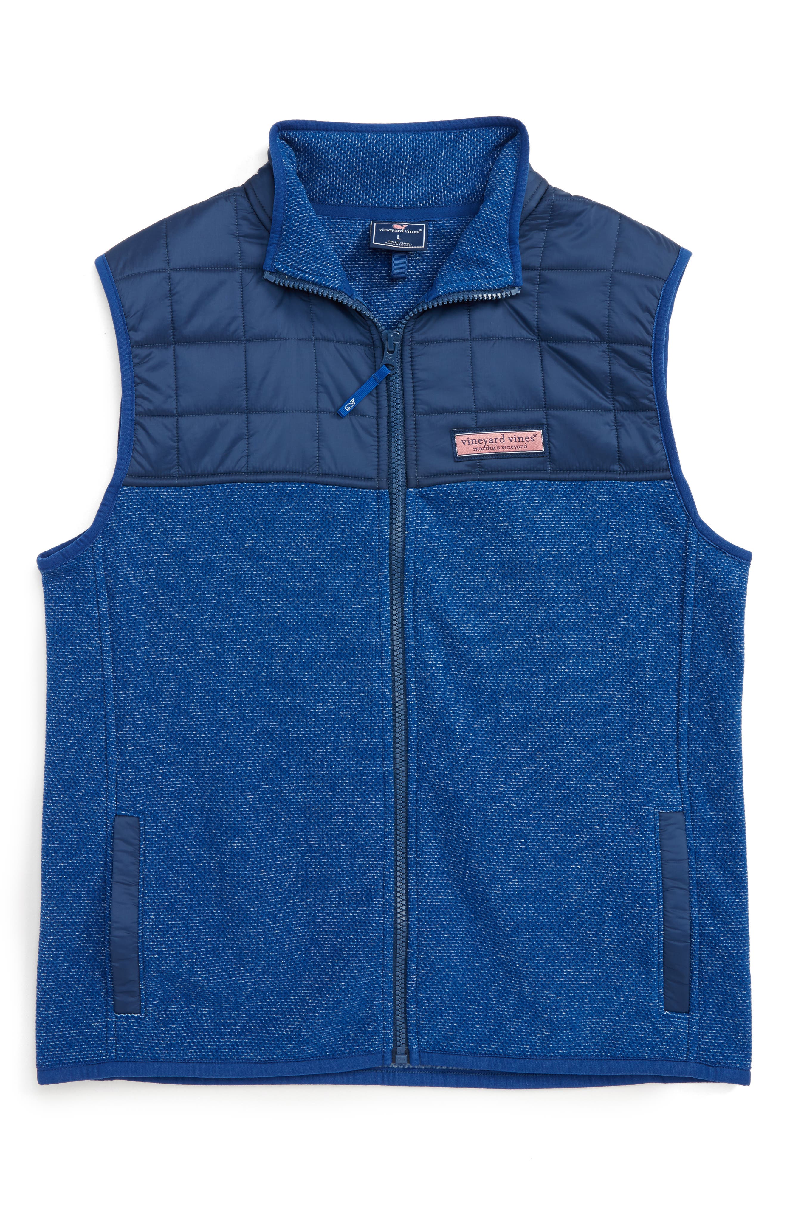 vineyard vines Jacquard Fleece Vest (Big Boys) Nordstrom