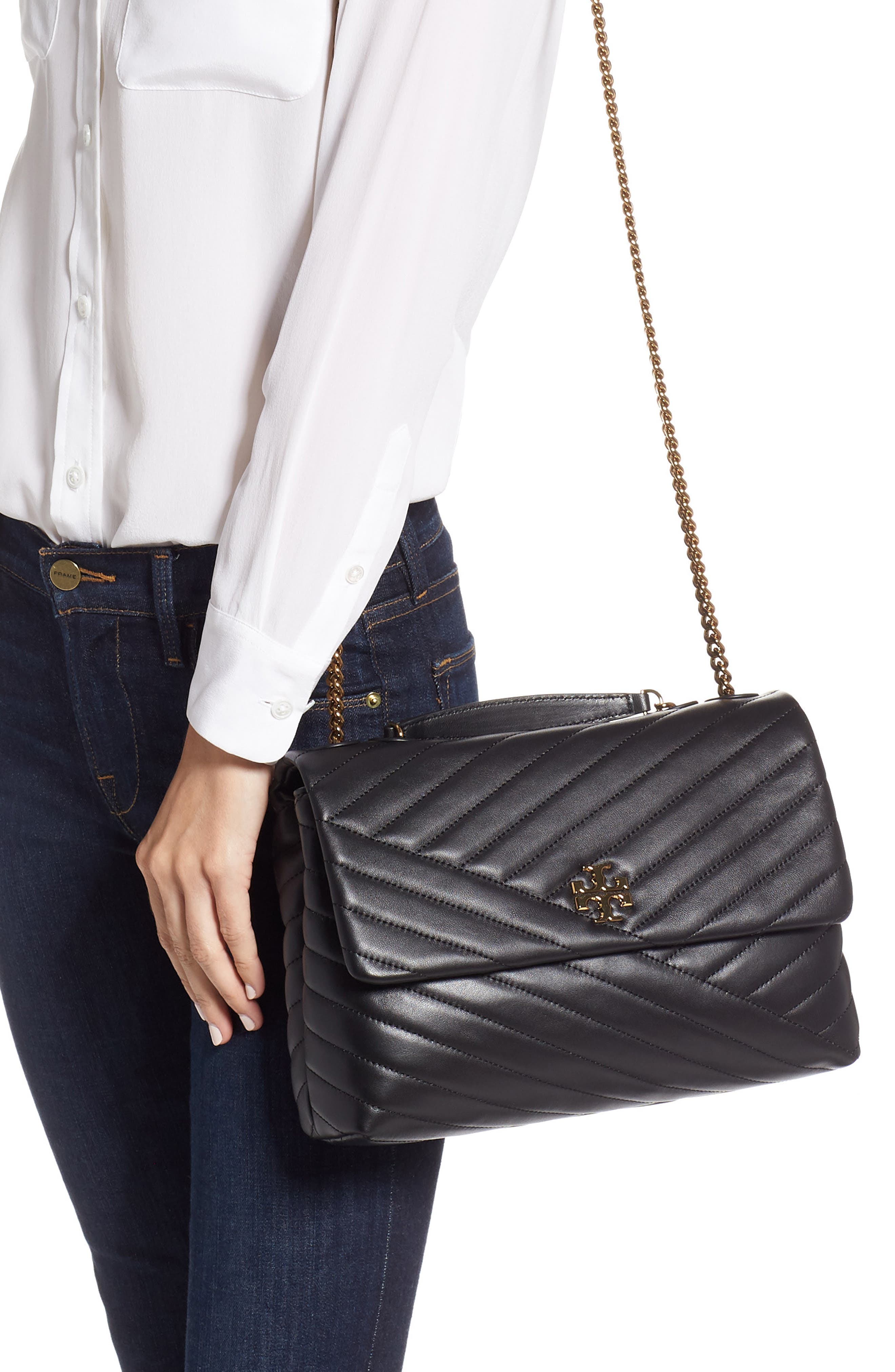 tory burch kira chevron convertible bolsa