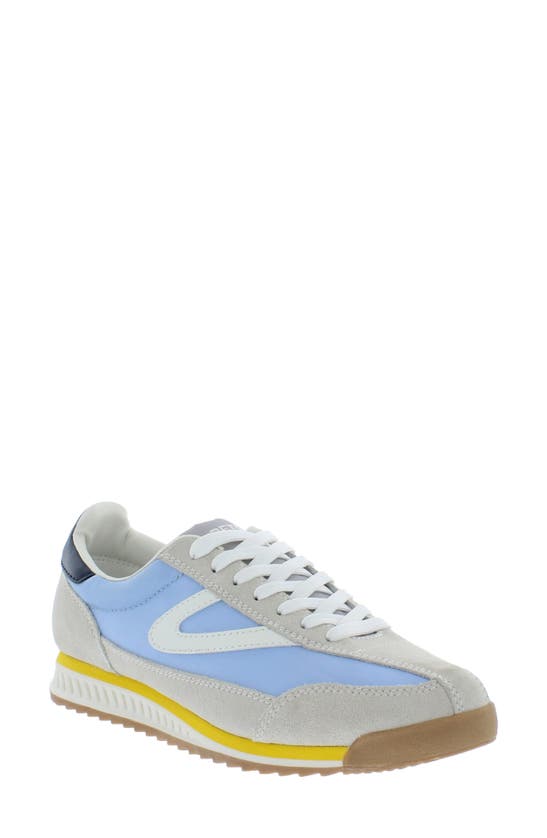 Tretorn Rawlins 2.0 Sneakers In Light Taupe/ Blue/ Yellow