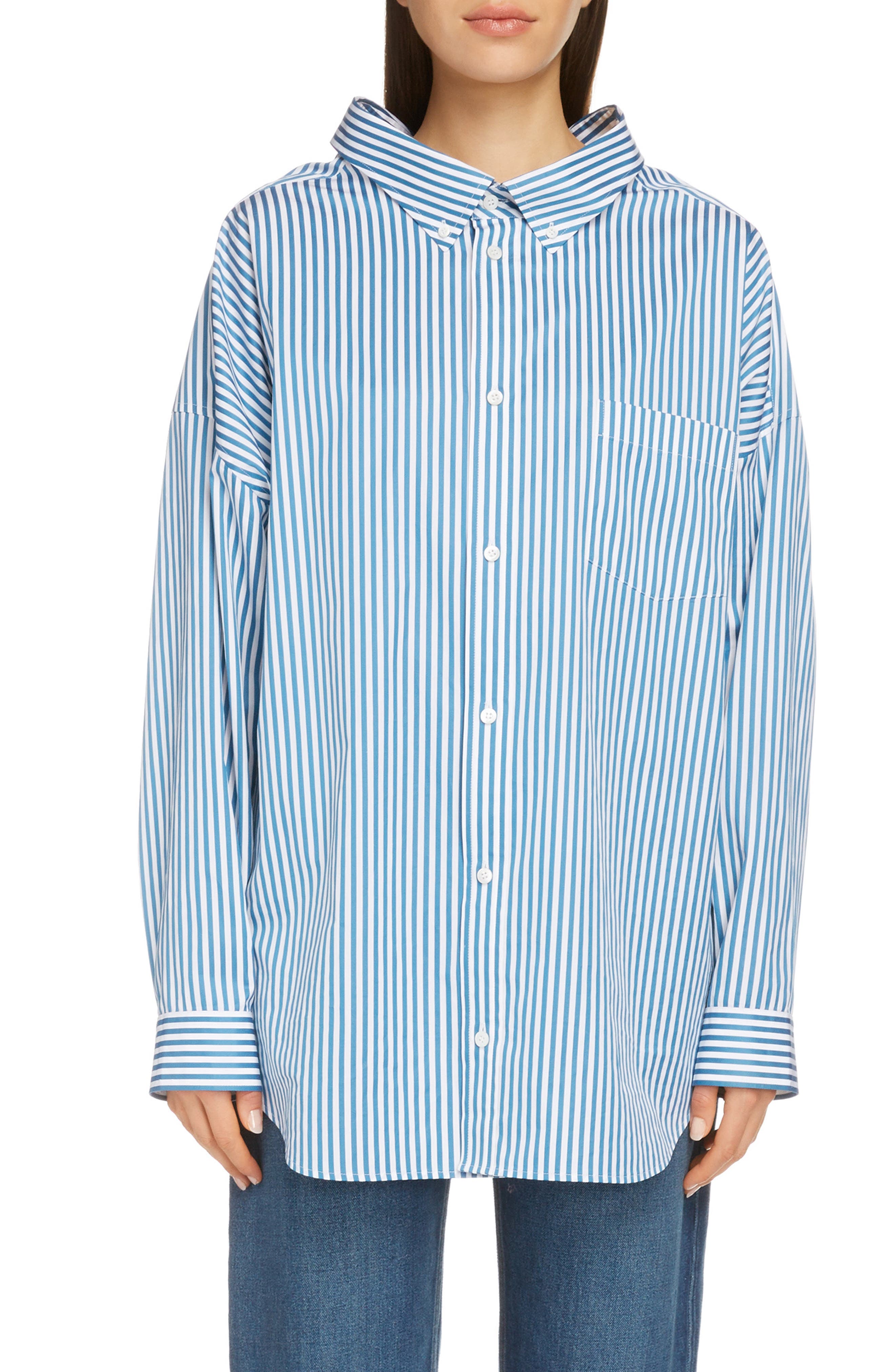 balenciaga pinstripe shirt