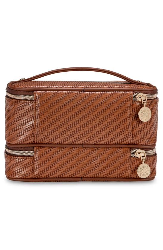 STEPHANIE JOHNSON STEPHANIE JOHNSON ROSEWOOD COGNAC JENNY TRAIN COSMETICS CASE