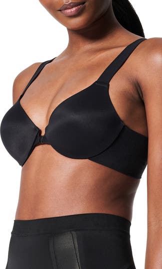 Spanx Bra-llelujah Illusion Lace Full Coverage Bra Size 36D Black #30061R  for sale online