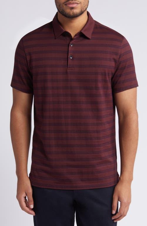 Shop Robert Barakett Fraser Stripe Polo In Red