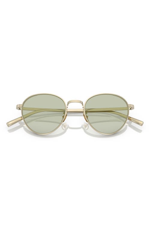 Shop Oliver Peoples 49mm Phantos Sunglasses In Green Grad