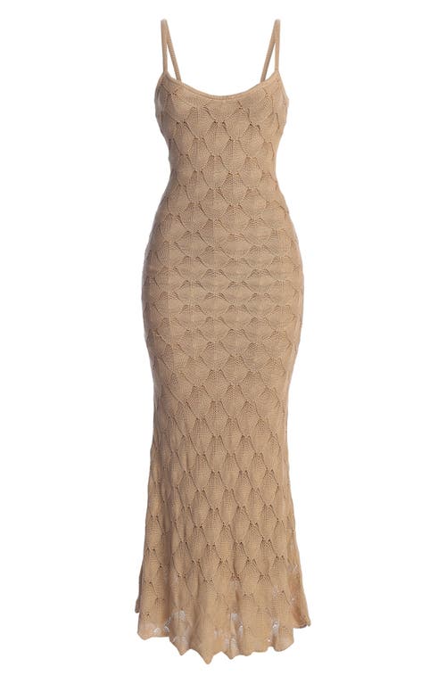 Shop Jluxlabel Gabriela Knit Dress In Beige