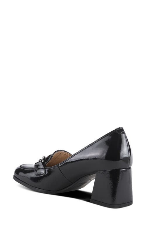 Azura By Spring Step Luzish Square Toe Pump In Black Patent