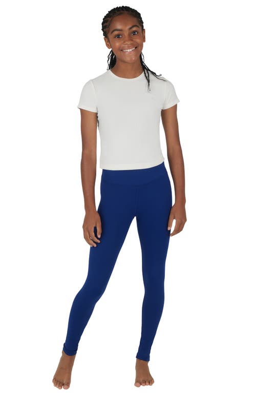 90 Degree By Reflex Kids' 2-pack Cargo Pocket Leggings In Black/bellwether Blue