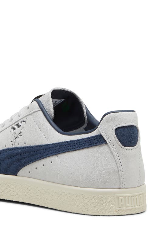 Puma Clyde Og Sneaker In Silver Mist-frosted Ivory-navy