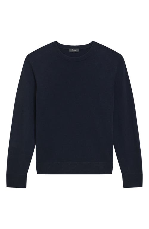 Theory Hilles Cashmere Crewneck Sweater In Baltic