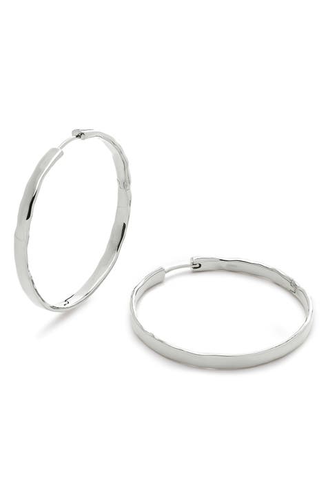 Monica Vinader Medium Power Hoop Earrings - Farfetch