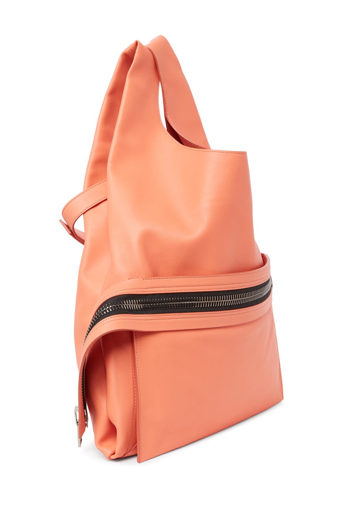Tom Ford Oversized Leather Zip Tote In Pink