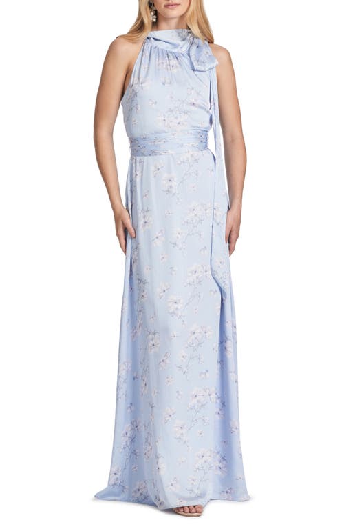 Shop Sachin & Babi Kayla Floral Halter Gown In Carolina Wildflowers