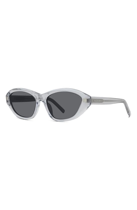 Shop Givenchy Gv Day 55mm Cat Eye Sunglasses In Grey / Smoke Mirror