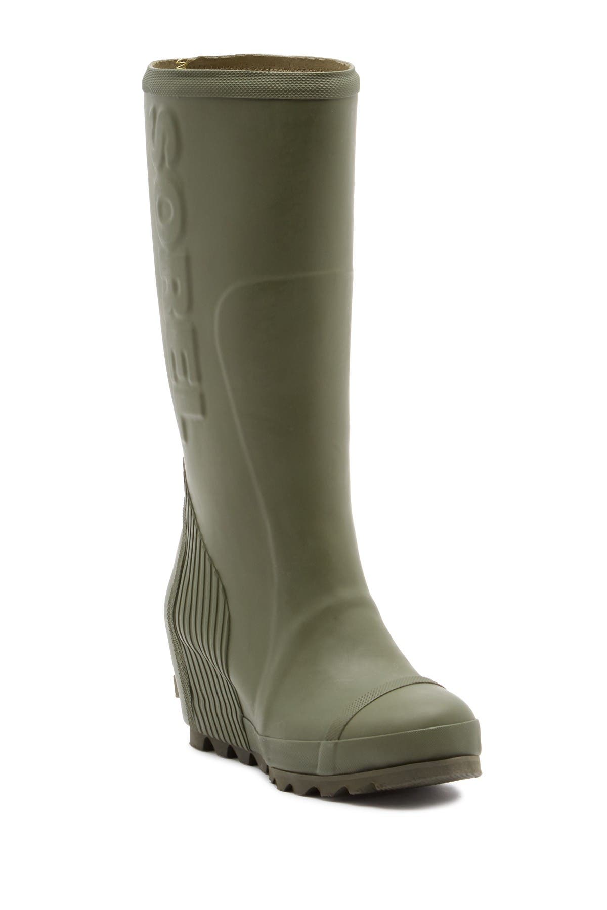 sorel joan tall wedge rain boots