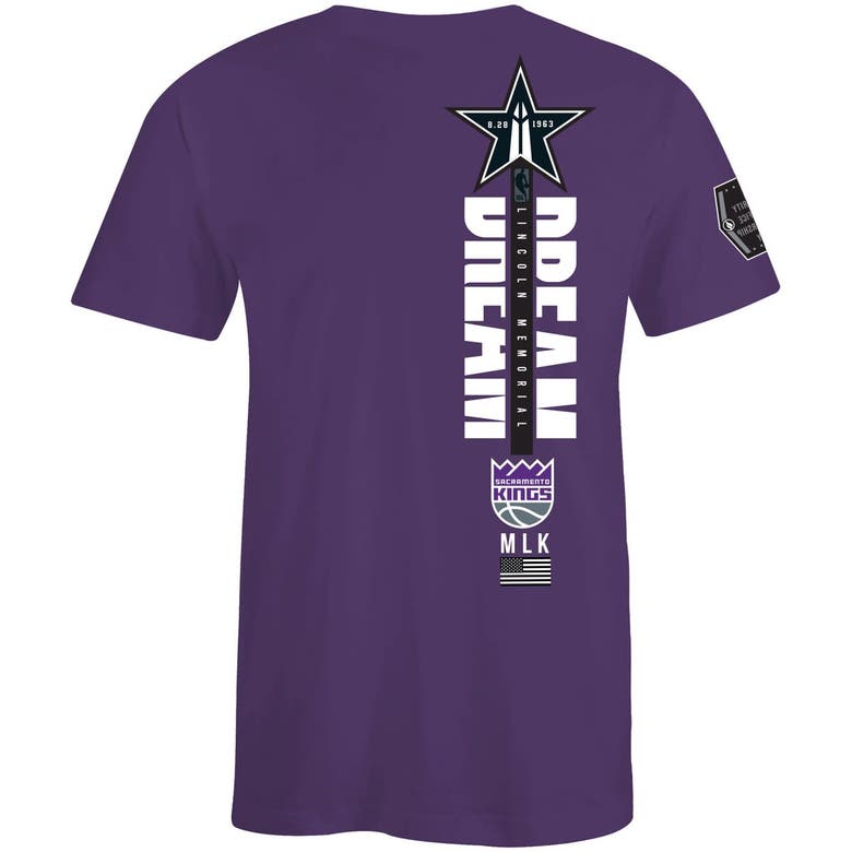 Shop Fisll Unisex  X Black History Collection  Purple Sacramento Kings T-shirt