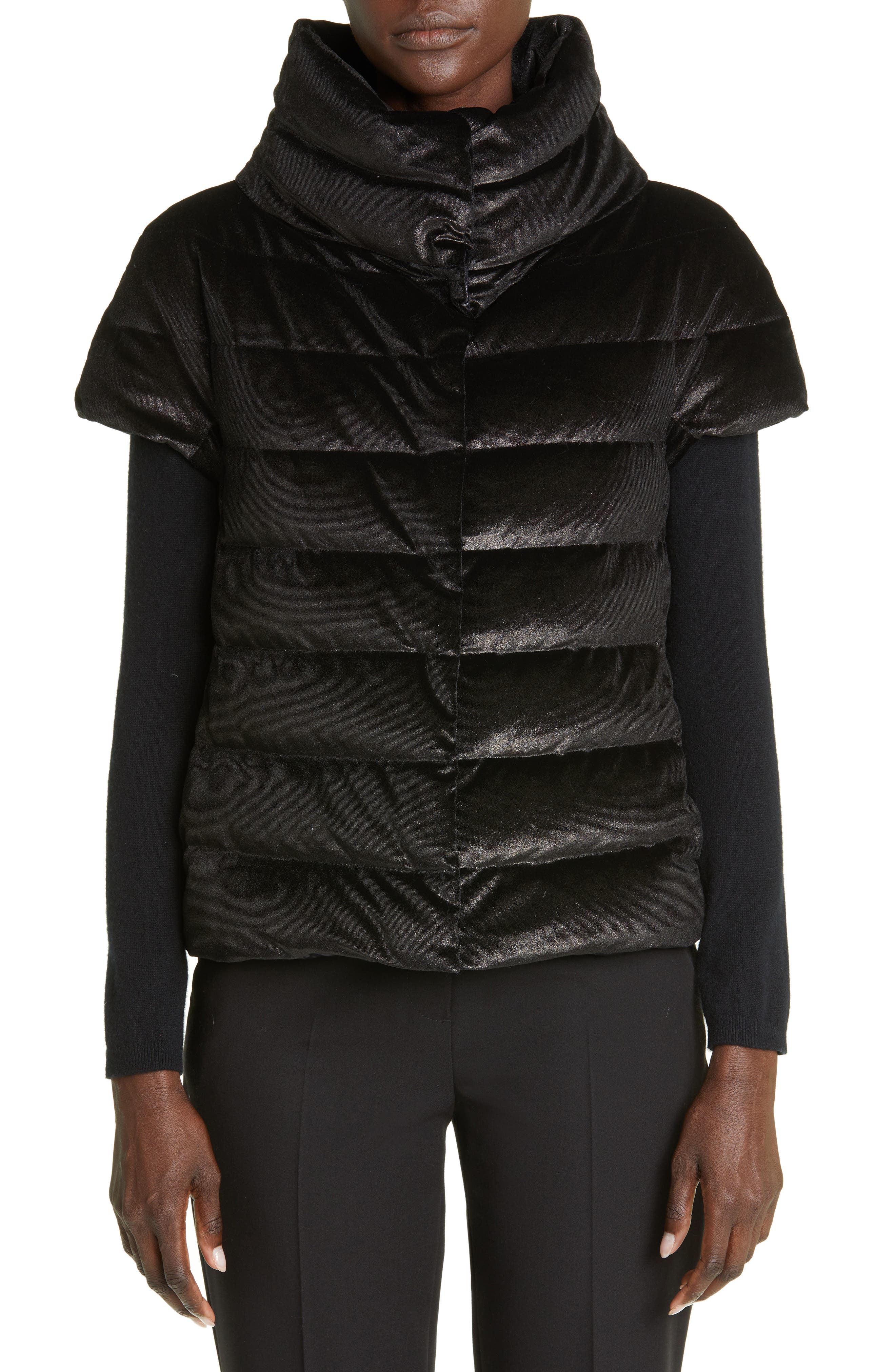 Rose Muse jacquard black doun eco jacket