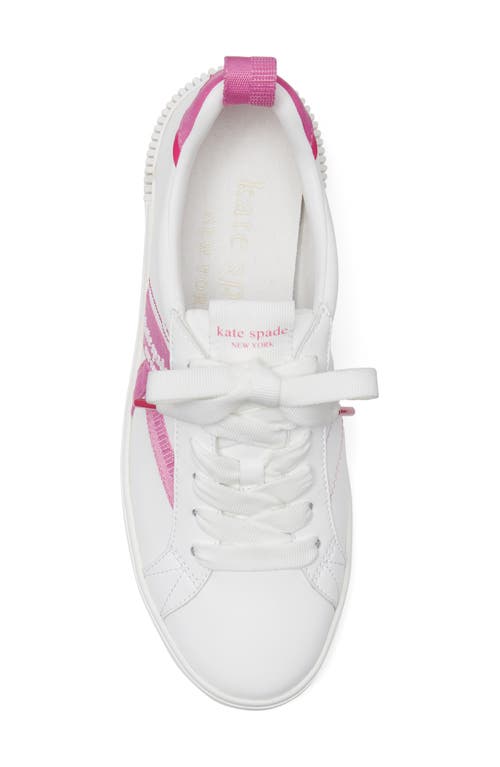 Shop Kate Spade New York Signature Sneaker In True White/carousel