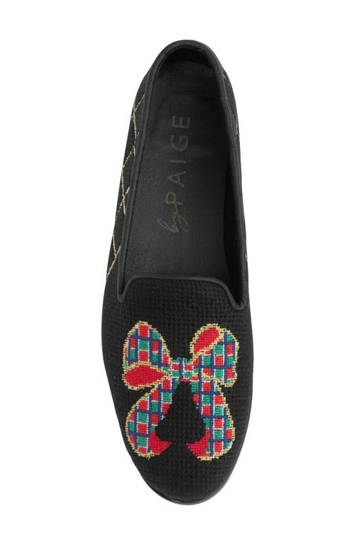 Shop Bypaige Needlepoint Loafer In Black Multi