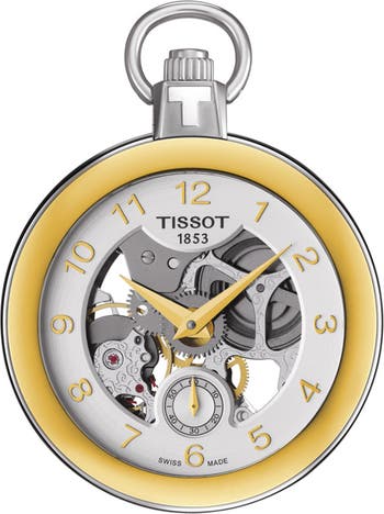 Tissot men's skeleton outlet watch