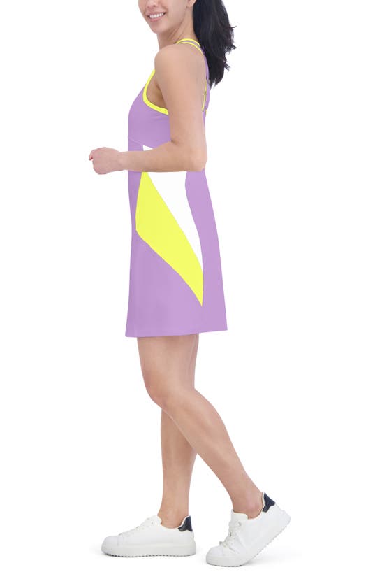 Shop Sage Collective Center Court Cutout Sport Dress In Sheer Lilac