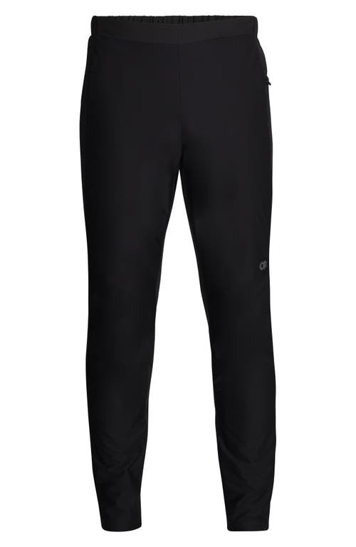 Shop Outdoor Research Deviator Wind Performance Running Pants In Black