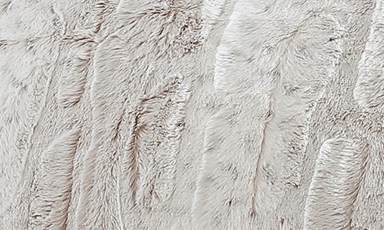 Peri Home Snow Leopard Faux Fur Comforter & Shams Set In Ivory