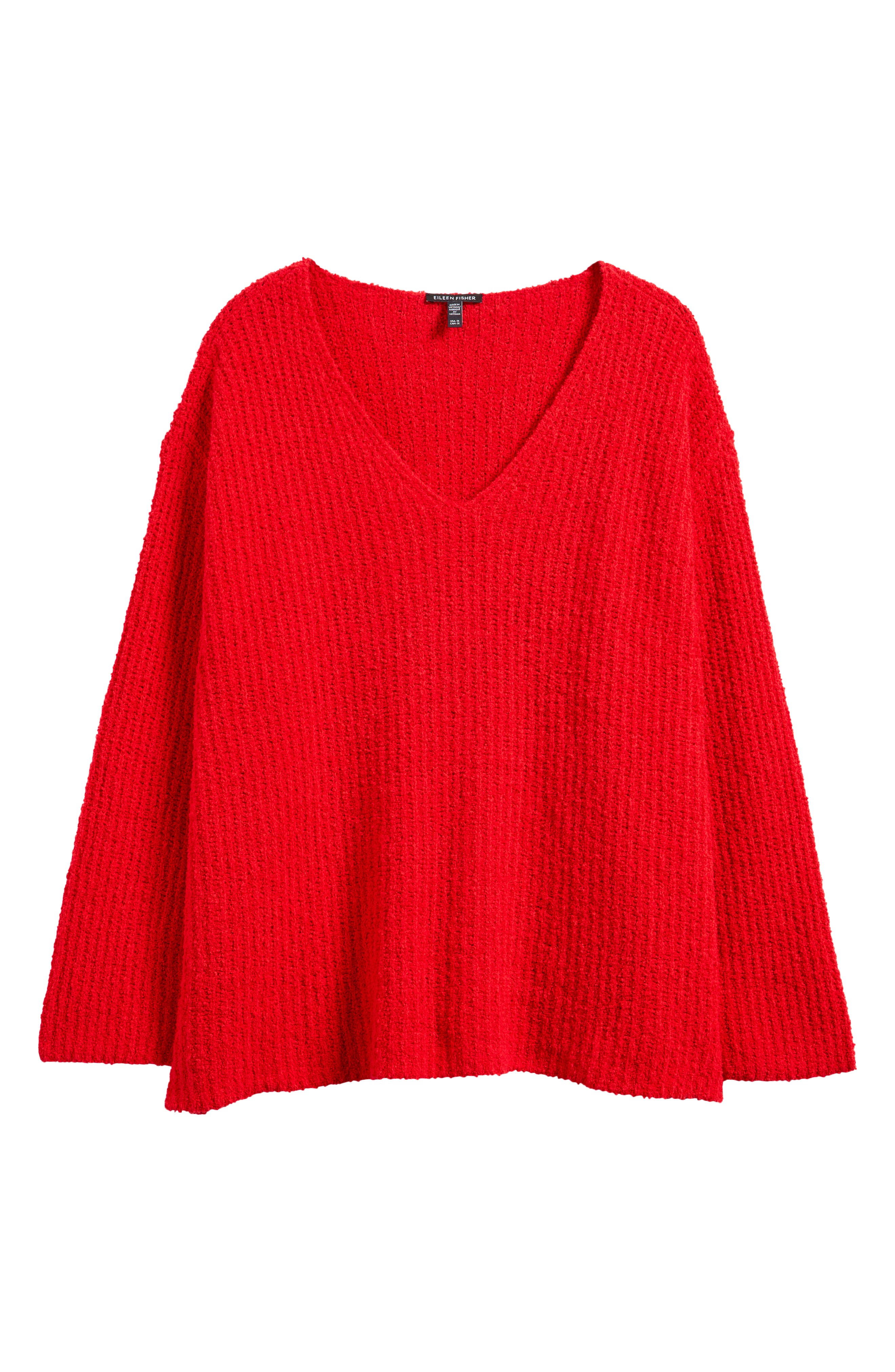Eileen Fisher Organic Cotton Sweater in Red Poppy 