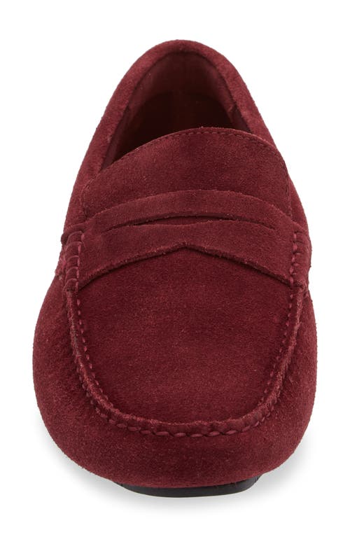 Shop Nordstrom Cody Driving Loafer In Burgundy Brick