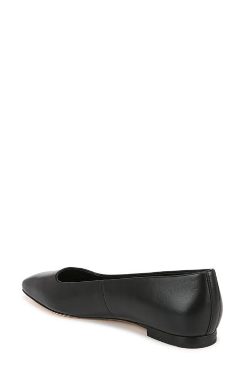 Vince Brodi-b Leather Skimmer In Black
